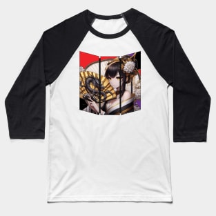 Geisha Dragon Lady Baseball T-Shirt